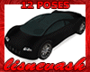 (L) 12 Pose Black Car