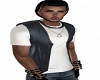 Leather Vest & Top-Slate
