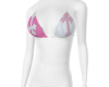 ♡ pink + white bra