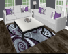 Modern Sofas w/Purple