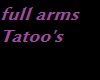 costume arms tatoo's