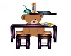 kids teddy bear desk