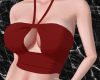 EZ- Red Halter Crop Top