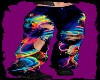 !Neon Punk Baggy Pants