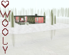 XMAS cabin w ice lake