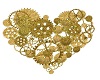 Gold Mechanical Heart