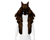 Brown wolf fur