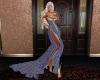 Glamorous BlueGold Gown
