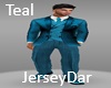 Teal Suit w/ Plaid Pants
