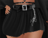 Cross Skirt Black