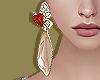 Little Red Gem Earrings