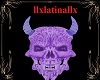 light head skull purple 