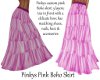 Pinkys Pink Boho Skirt
