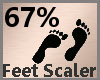 Feet Scale 67% F
