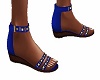 sexy blue summer sandals