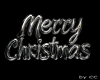 Silver Merry Xmas Sign