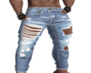 [S] Light Ripped Jeans