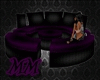 [M]Dark Wood Round Couch