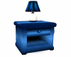 Blue Table & Lamp