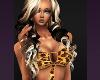 SeXy Cat Dress Gowns Tall BLONDES GOWNS Halloween JUNGLE