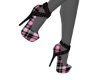 N! Pink Plaid Pumps