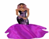 silk purple gown