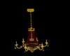 red/gold chandelier
