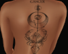 Cancer Back Tattoo