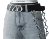 (M) y2k Flame denim