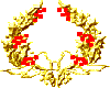 Gold Wreath Sticker 3