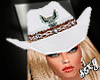 (X)Cowgirl hat white