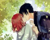Couple Wild Kiss
