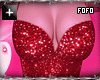 red sequin dress