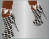 houndtooth pltfm booties