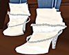 White lace boots 