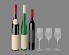Wine Bottles + Glasses