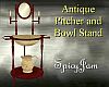Antq Pitcher/Bowl Stand