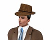 Brown Fadora Hat