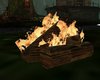 logs with animated fire