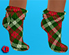 Christmas Socks Plaid F