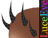 Black Scaled PVC Horns