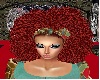 70's afro red