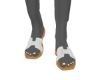 H Slippers White/Tan