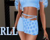 Polka Dot Skirt Blue RLL