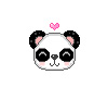 Animated Panda w/ Heart
