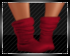 Dark Red Slouch Boots