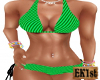Sexy Green Stripe Bikini