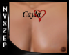 Cayla Heart Chest Tattoo