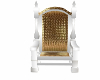 white & gold churchchair