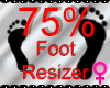 *M* Foot Resizer 75%